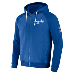 Kansas City Royals Darius Rucker Collection by Fanatics Raglan Full-Zip Hoodie - MLB