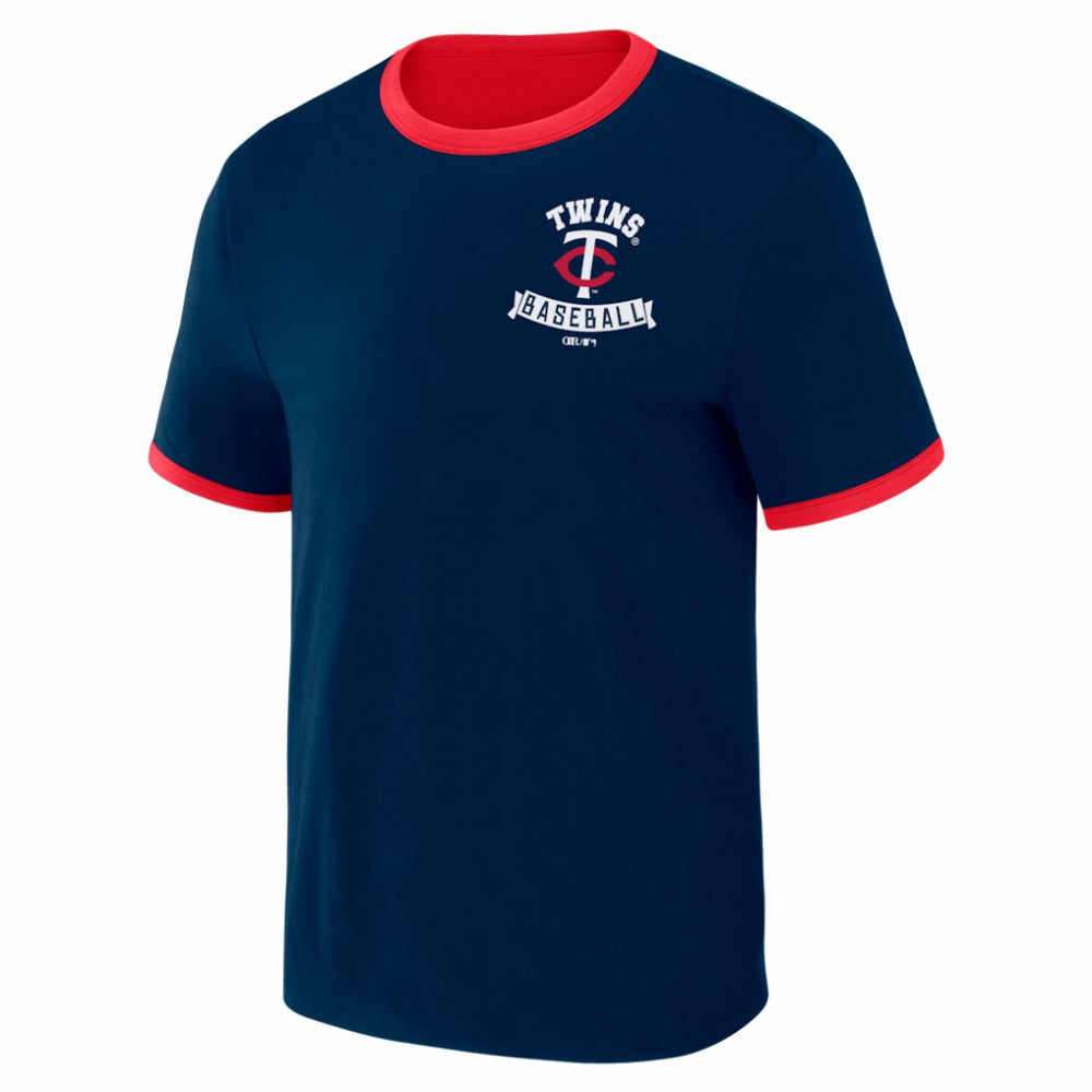 Minnesota Twins Darius Rucker Collection by Fanatics Two-Way Ringer Reversible T-Shirt - MLB