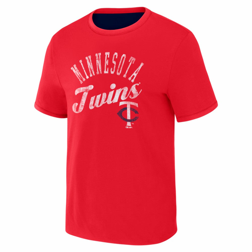 Minnesota Twins Darius Rucker Collection by Fanatics Two-Way Ringer Reversible T-Shirt - MLB