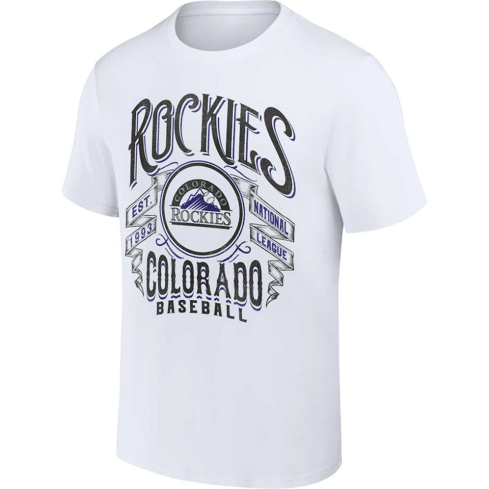 Colorado Rockies Darius Rucker Collection by Fanatics Distressed Rock T-Shirt - MLB