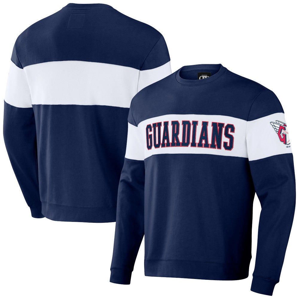 Cleveland Guardians Darius Rucker Collection by Fanatics Stripe Pullover Sweatshirt - MLB