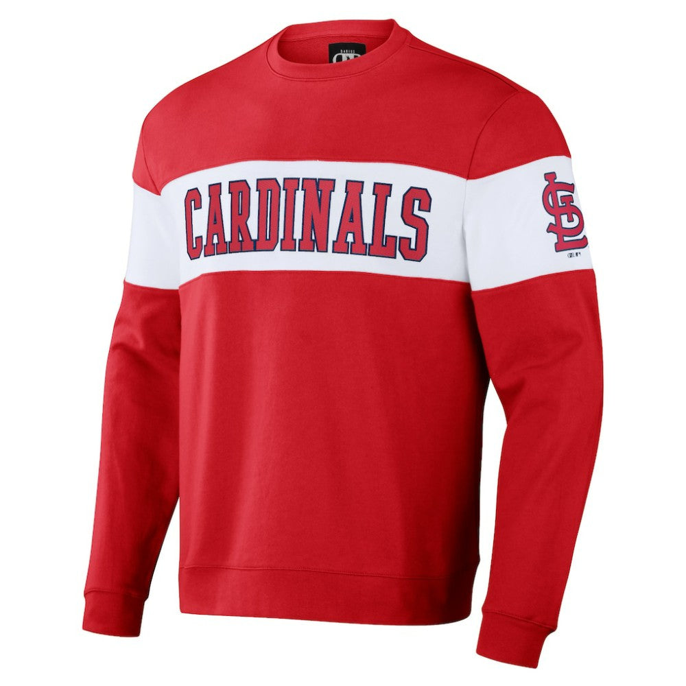 St. Louis Cardinals Darius Rucker Collection by Fanatics Stripe Pullover Sweatshirt - MLB