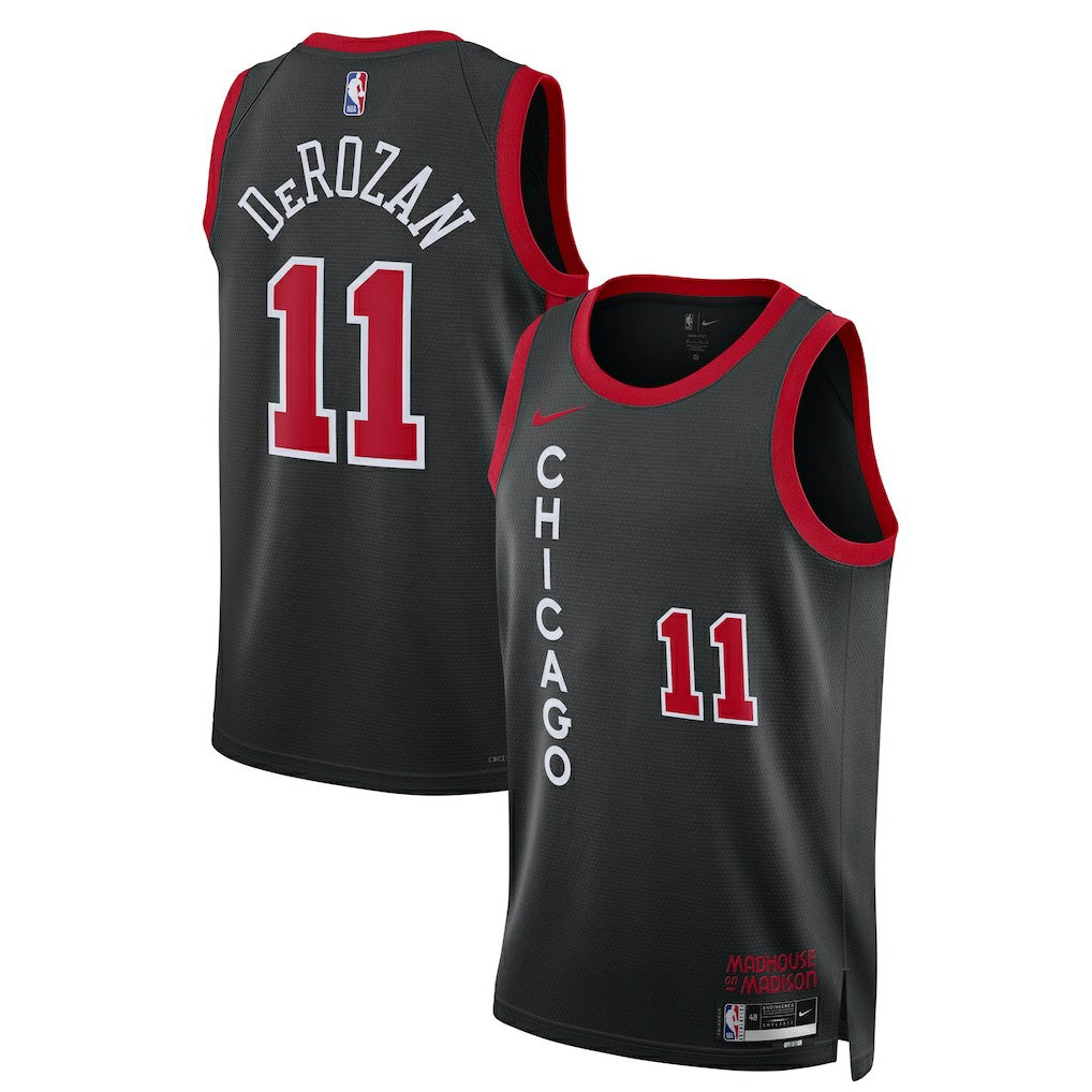 DeMar DeRozan Chicago Bulls Unisex 2023/24 Swingman Jersey Black City Edition - NBA