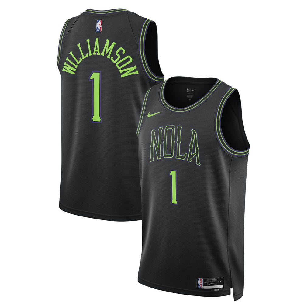 Zion Williamson New Orleans Pelicans Unisex 2025/26 Swingman Jersey Black City Edition - NBA