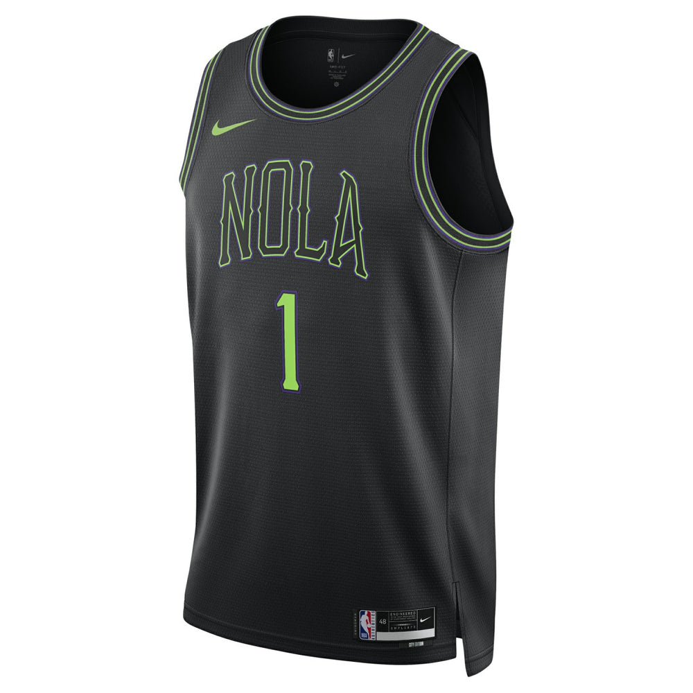 Zion Williamson New Orleans Pelicans Unisex 2025/26 Swingman Jersey Black City Edition - NBA