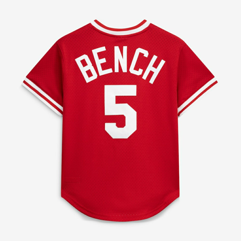 Johnny Bench Cincinnati Reds Mitchell & Ness Authentic Batting Practice Jersey - MLB