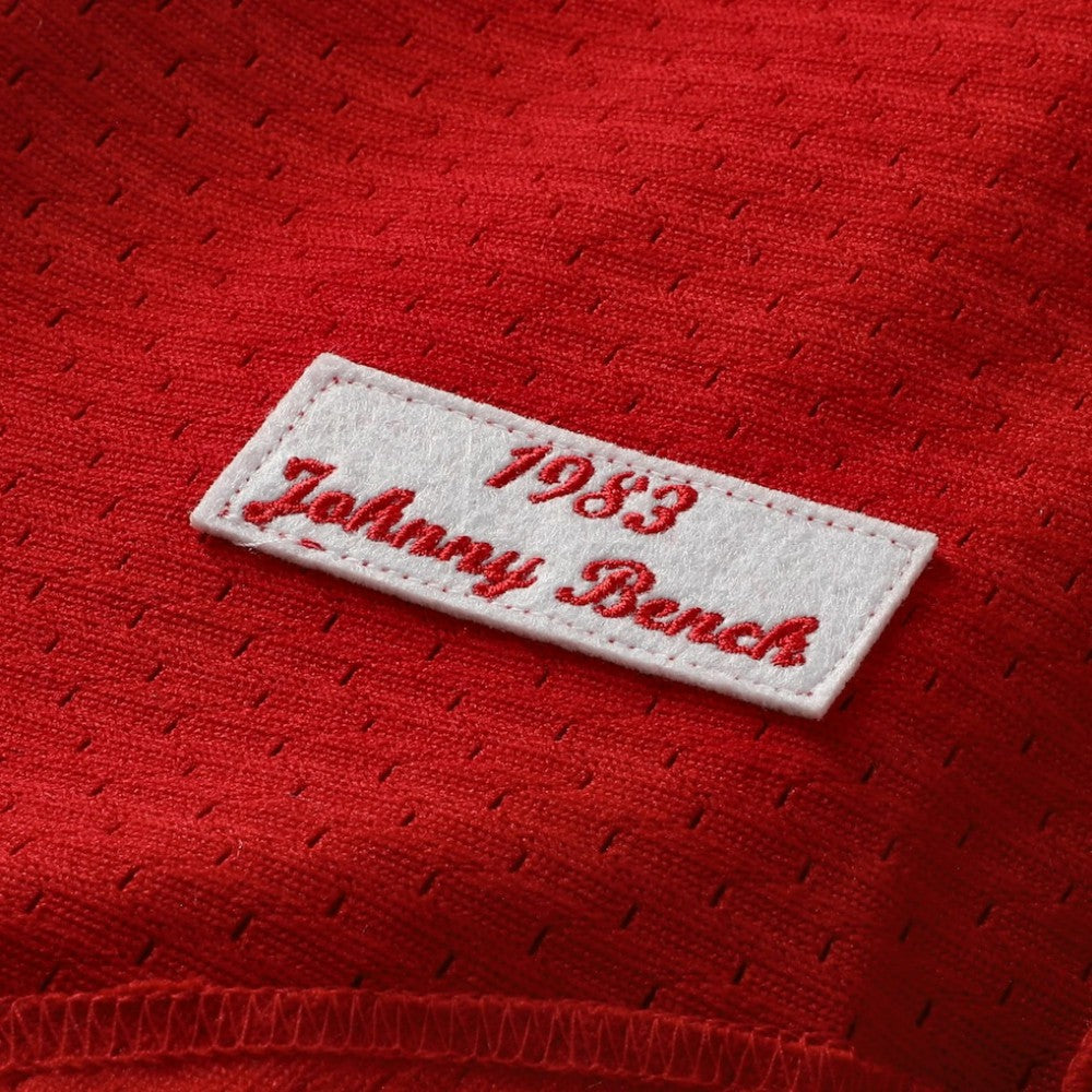 Johnny Bench Cincinnati Reds Mitchell & Ness Authentic Batting Practice Jersey - MLB
