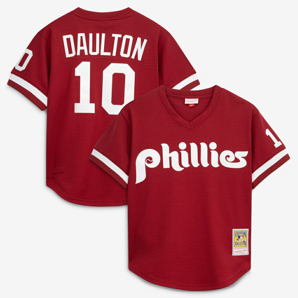 Darren Daulton Philadelphia Phillies Mitchell & Ness Authentic Batting Practice Jersey - MLB