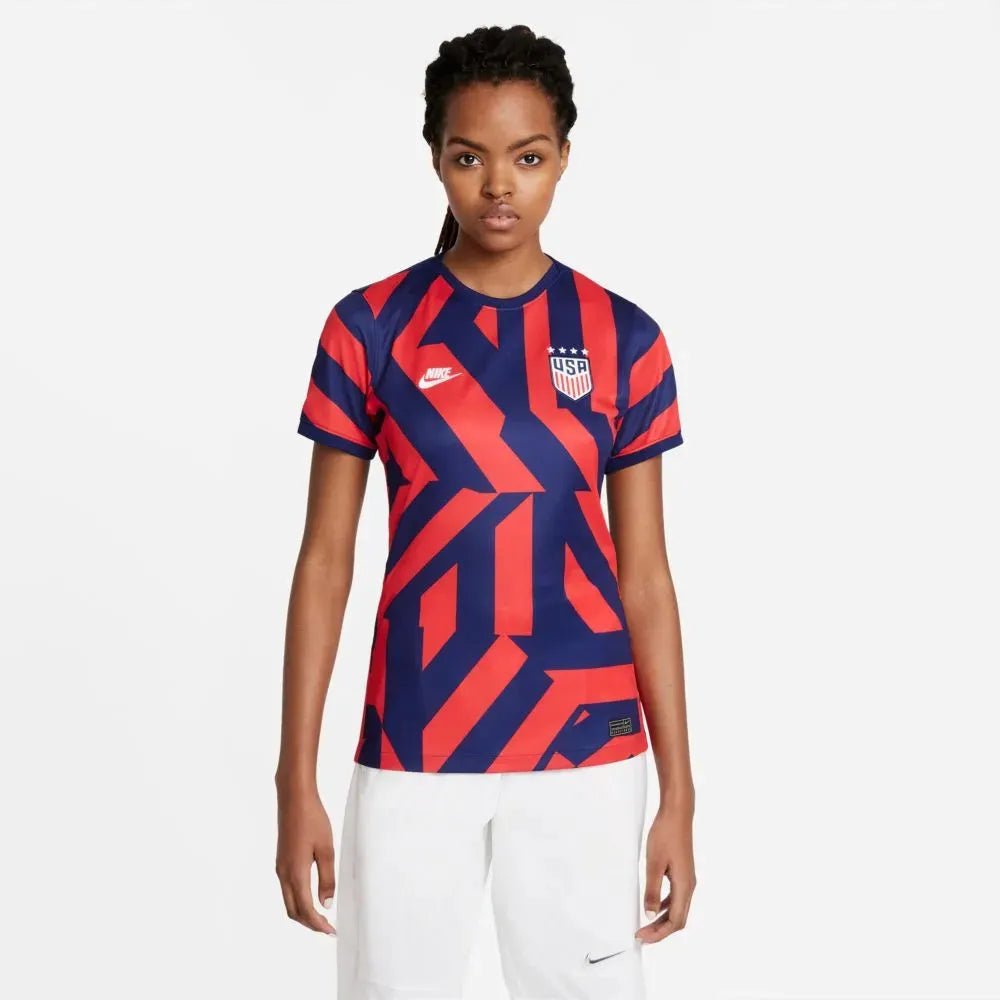 2021-22 USA Women Away Soccer Jersey - Navy-Red | Nike