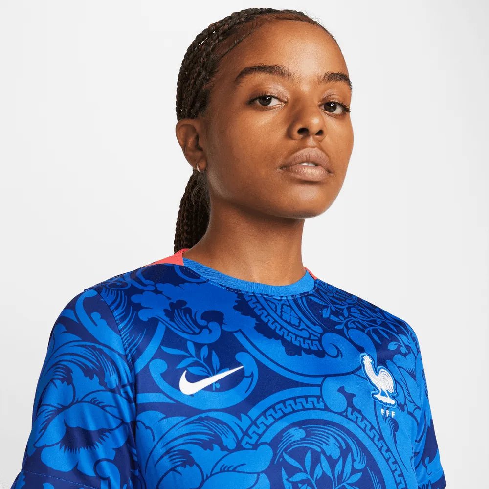 France Womens EC22 Home Soccer Jersey - Hyper Cobalt-Siren Red | Nike