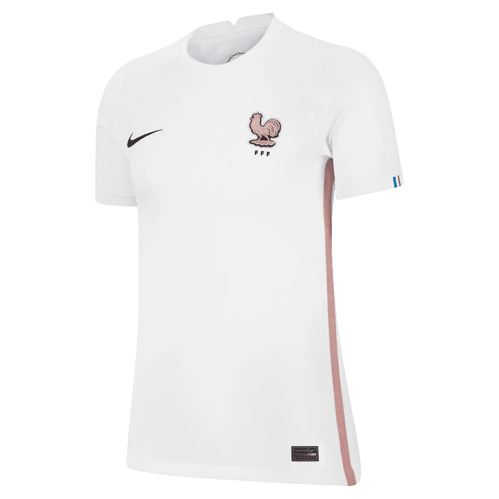 France Womens EC22 Away Soccer Jersey - White-Pink Glaze | Nike