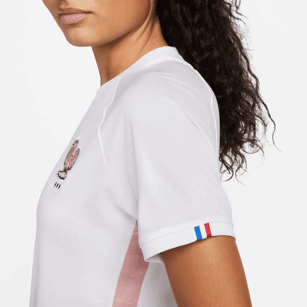 France Womens EC22 Away Soccer Jersey - White-Pink Glaze | Nike