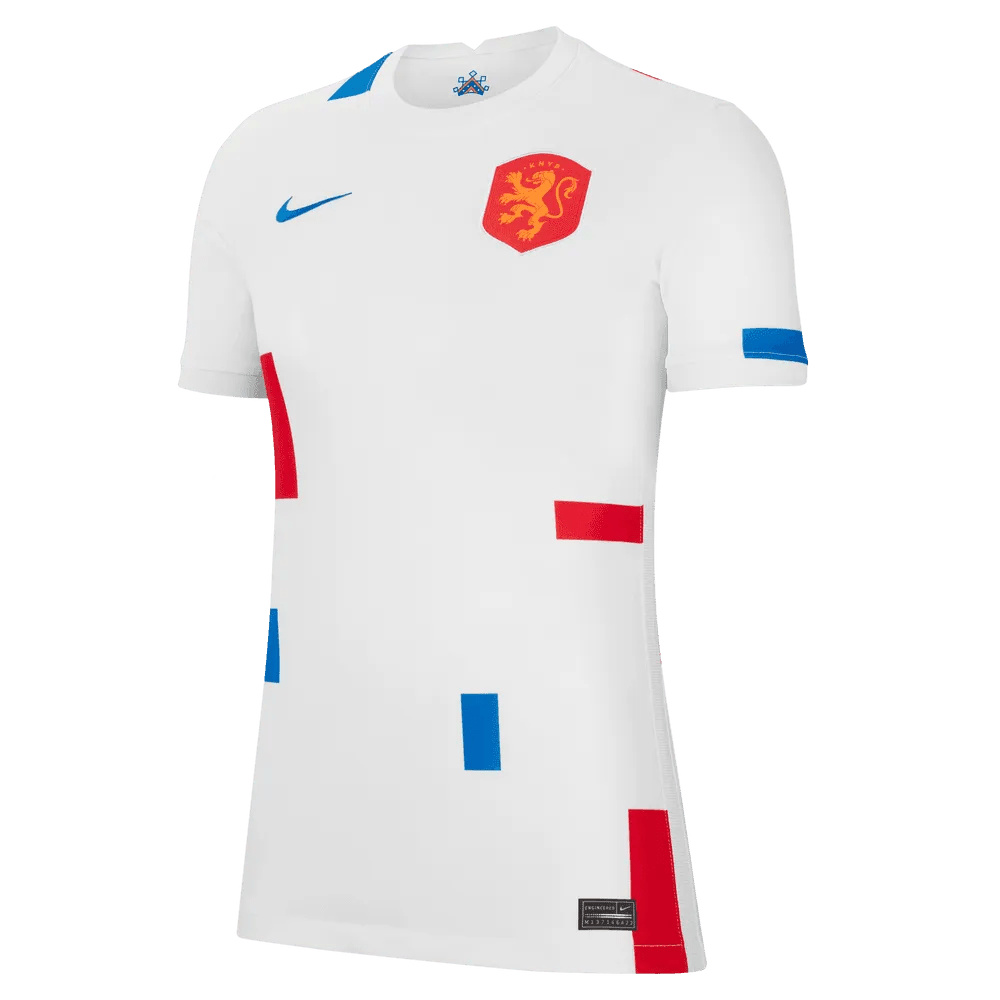 Netherlands Womens EC22 Away Soccer Jersey - White-Soar | Nike