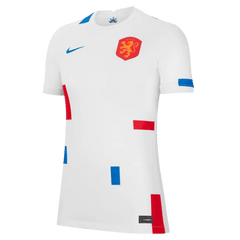 Netherlands Womens EC22 Away Soccer Jersey - White-Soar | Nike