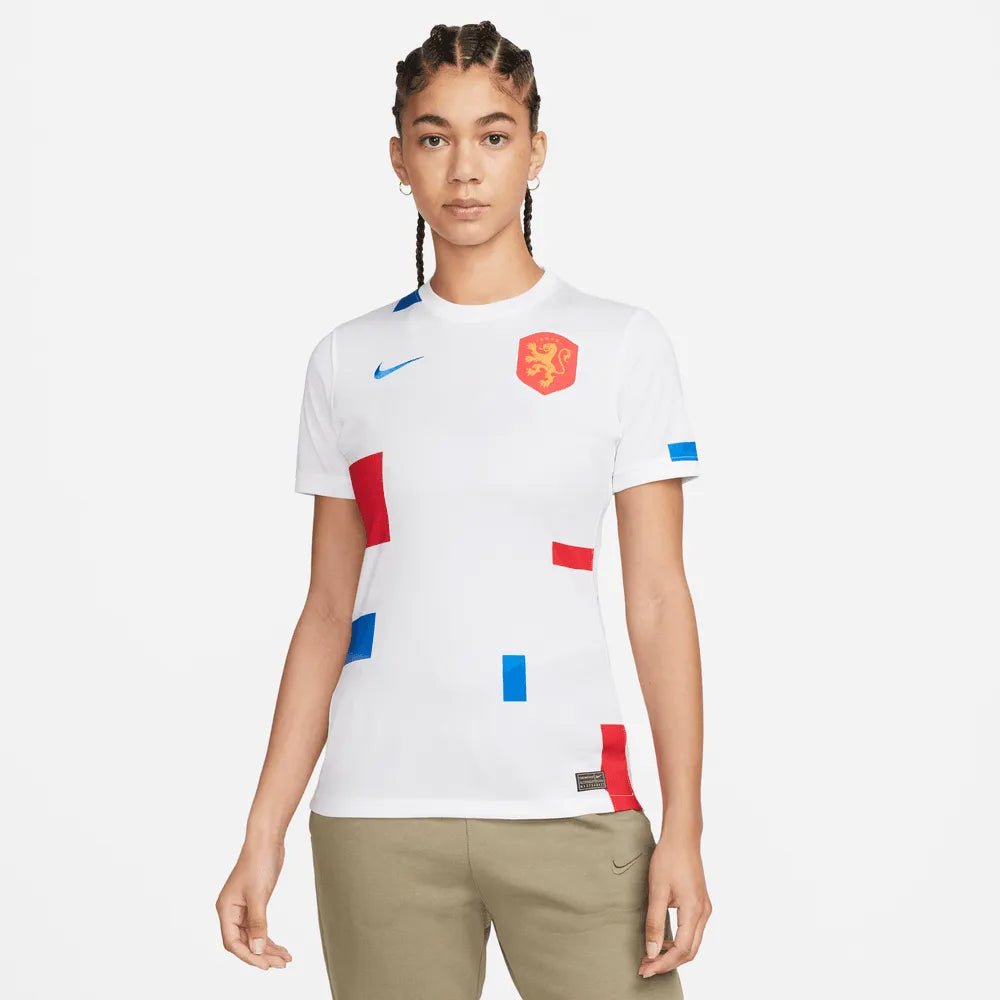 Netherlands Womens EC22 Away Soccer Jersey - White-Soar | Nike