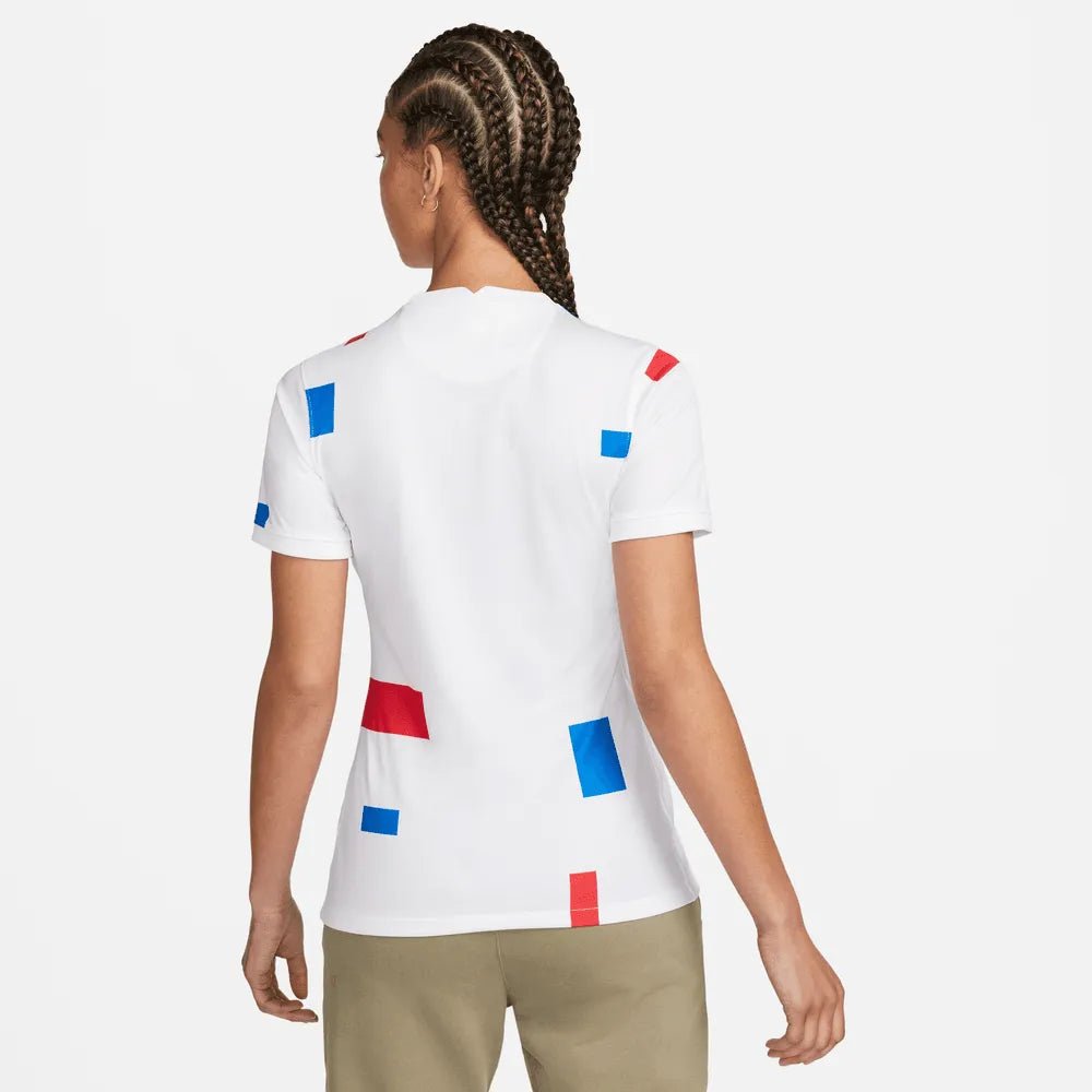 Netherlands Womens EC22 Away Soccer Jersey - White-Soar | Nike