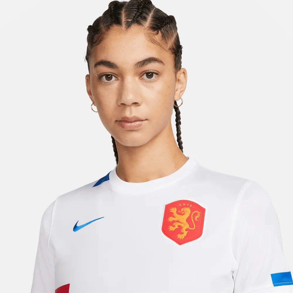 Netherlands Womens EC22 Away Soccer Jersey - White-Soar | Nike