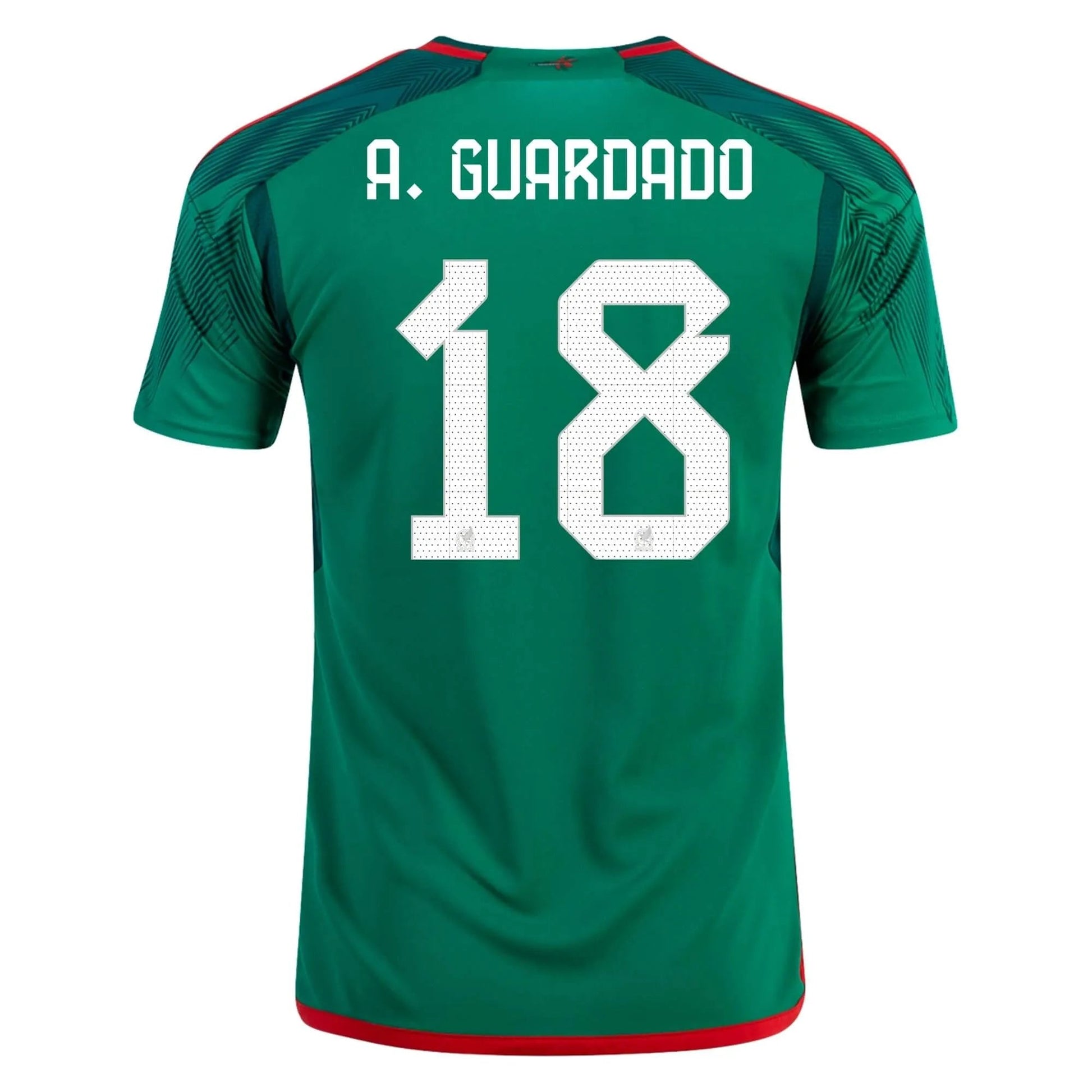2022-23 Mexico Home Soccer Jersey - Green-Red | Adidas