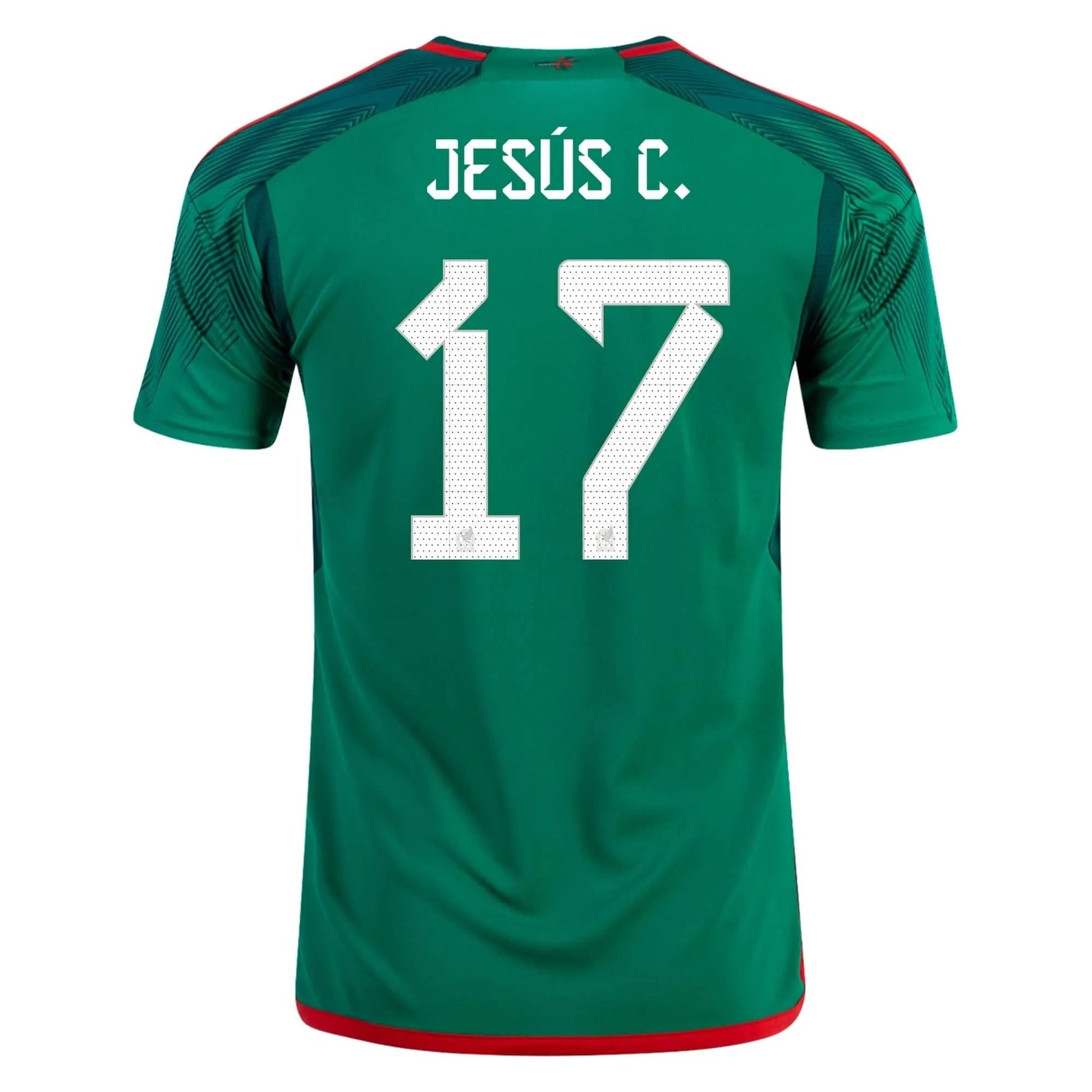 2022-23 Mexico Home Soccer Jersey - Green-Red | Adidas