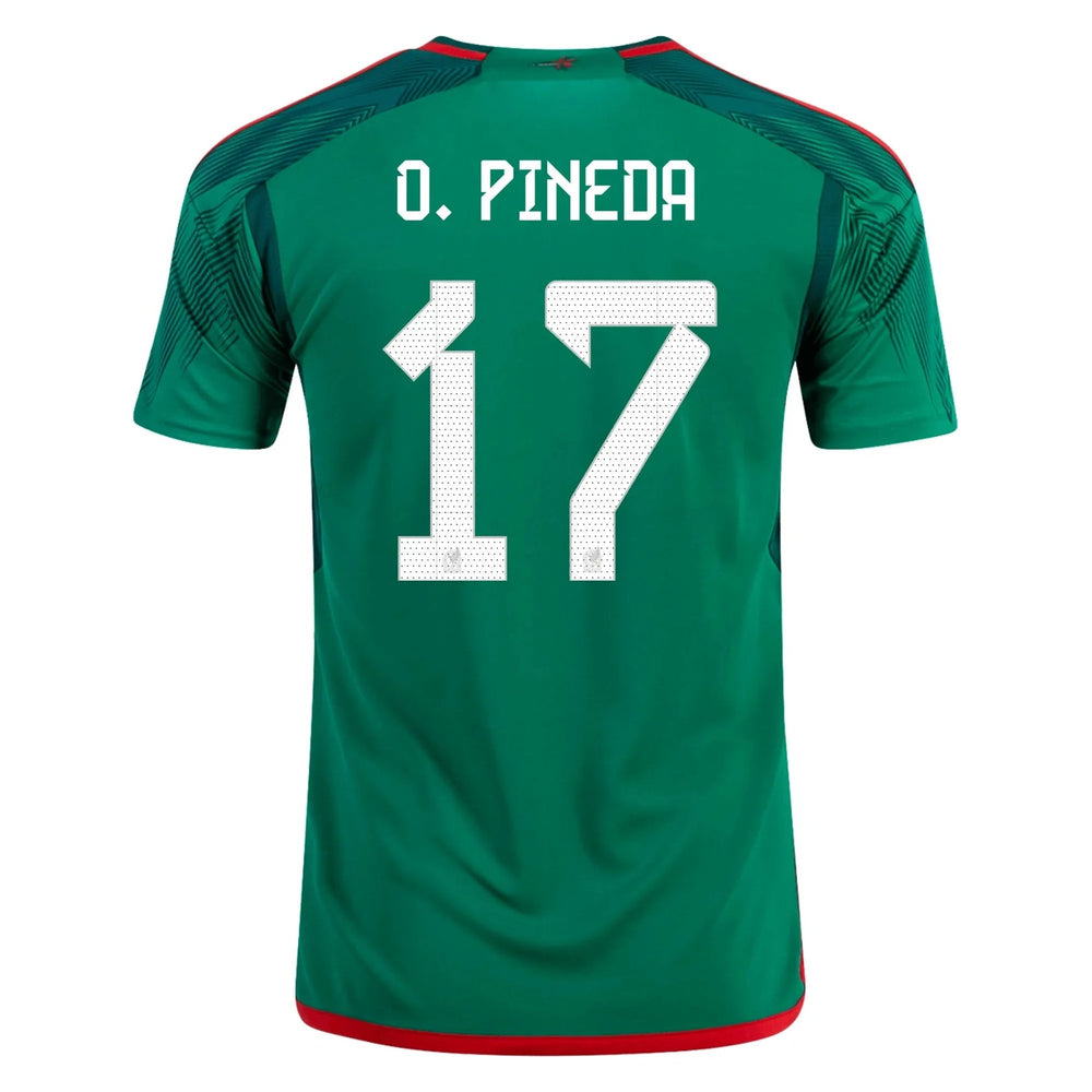 2022-23 Mexico Home Soccer Jersey - Green-Red | Adidas