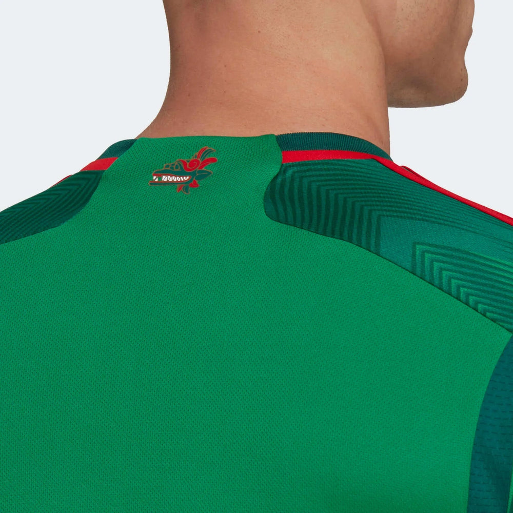 2022-23 Mexico Home Soccer Jersey - Green-Red | Adidas