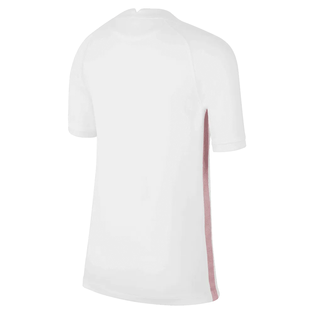 2022-23 France Away Youth Soccer Jersey White-Pink Glaze-Blue | Nike
