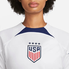 2022-23 USA Womens Home 4 Star Soccer Jersey White-Hyper Blue | Nike