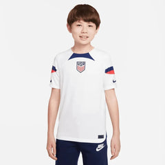 2022-23 USA Home Youth Soccer Jersey White-Loyal Blue | Nike