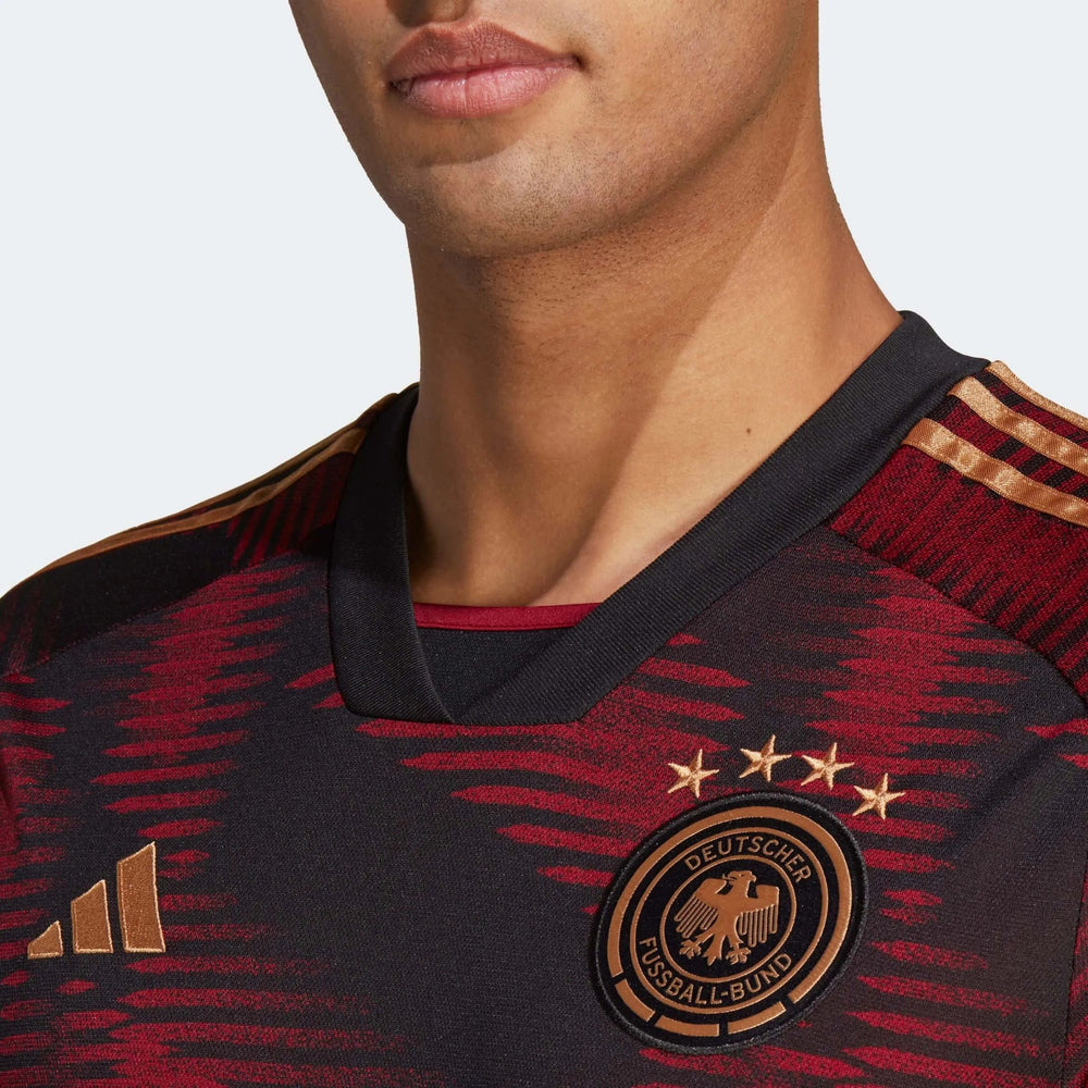 2022-23 Germany Away Soccer Jersey Black | Adidas
