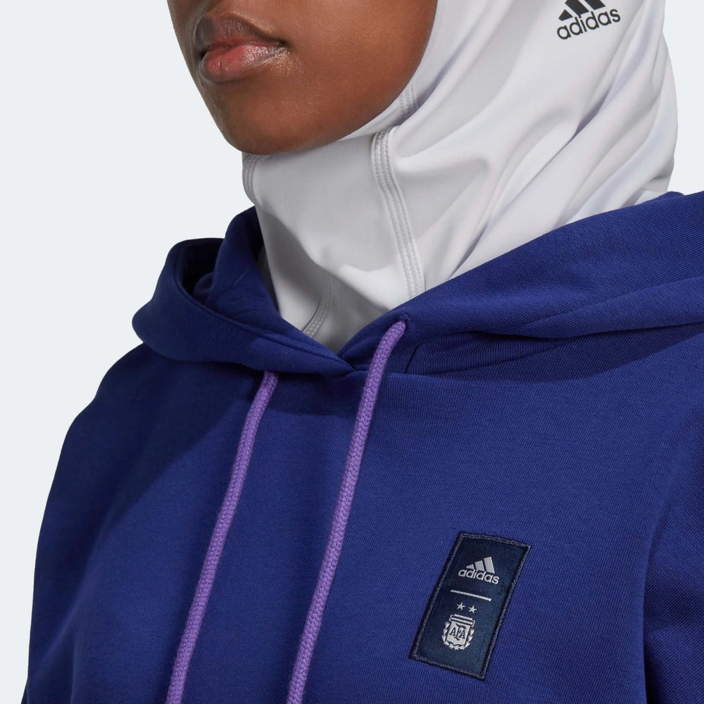 2022-23 Argentina Womens 3 Stripe Hoody Legacy Indigo | Adidas