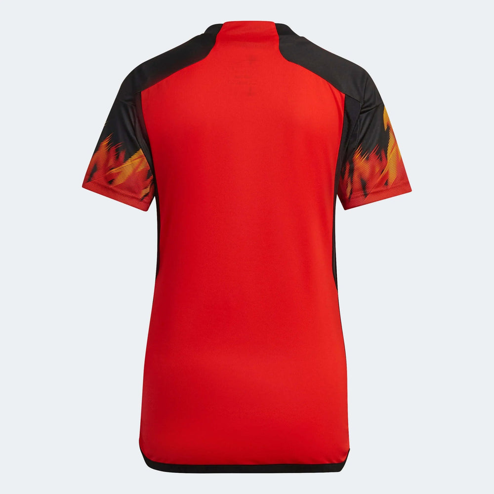 2022-23 Belgium Womens Home Soccer Jersey - Red-Black | Adidas
