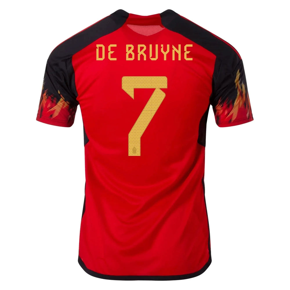 2022-23 Belgium Womens Home Soccer Jersey - Red-Black | Adidas