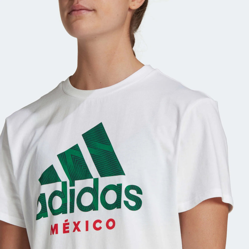 2022-23 Mexico Womens Tee - White | Adidas