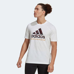 2022-23 Germany DNA Graphic Tee - White-Black | Adidas
