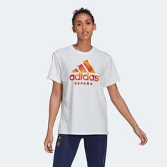 2022-23 Spain Womens Tee - White | Adidas