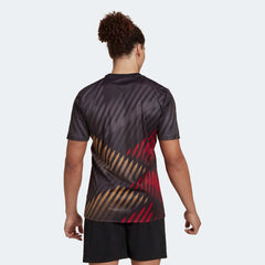2022-23 Germany Pre-Match Soccer Jersey - Black-Grey-Red | Adidas
