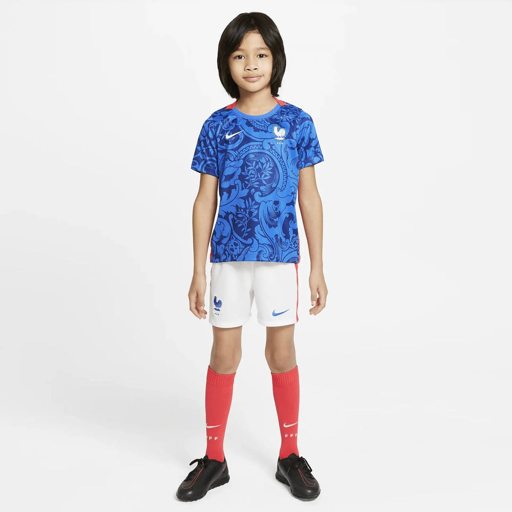 2022 France Kids' Mini Kit - Blue-White | Nike