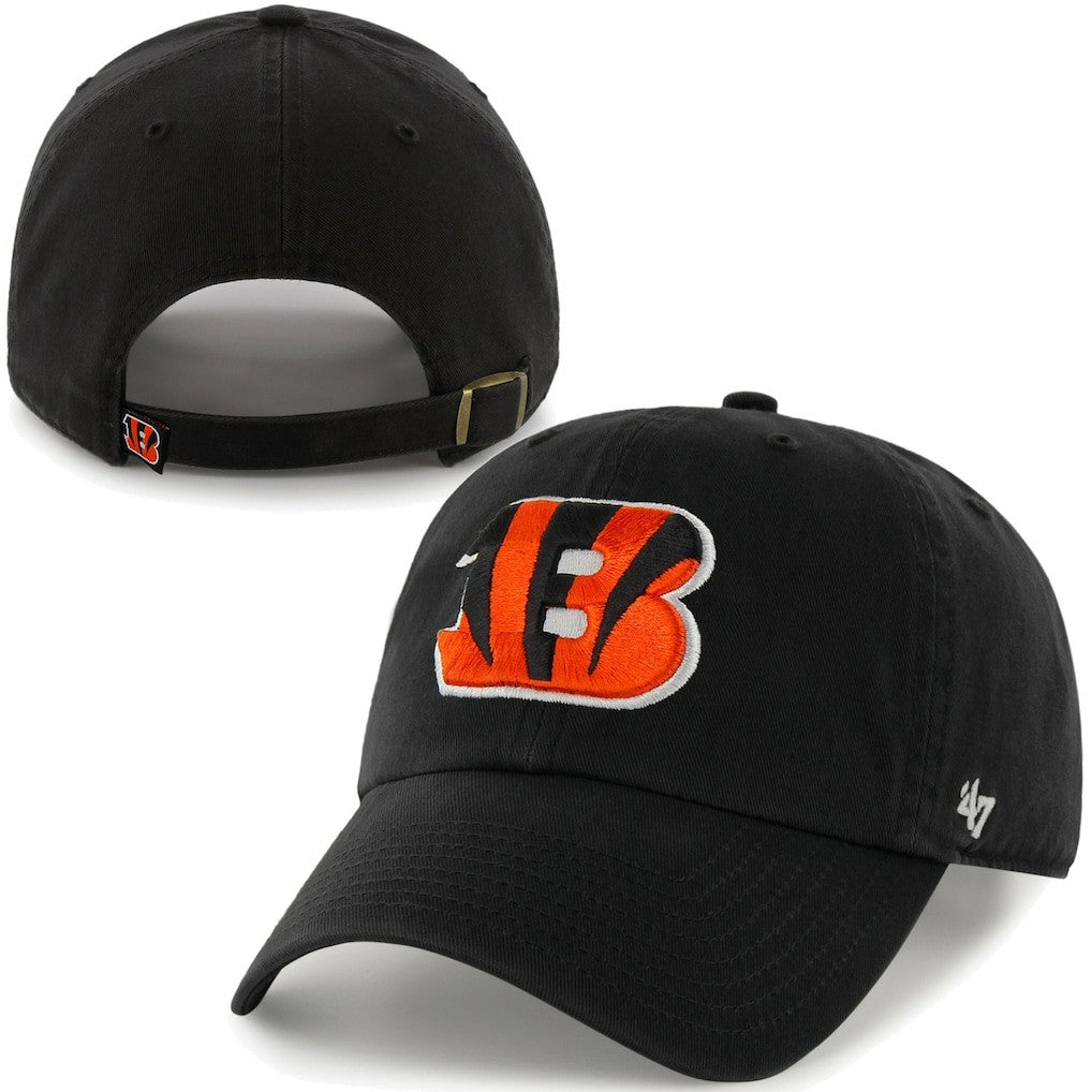 Cincinnati Bengals '47 Brand Cleanup Adjustable Hat Black | 47 brand
