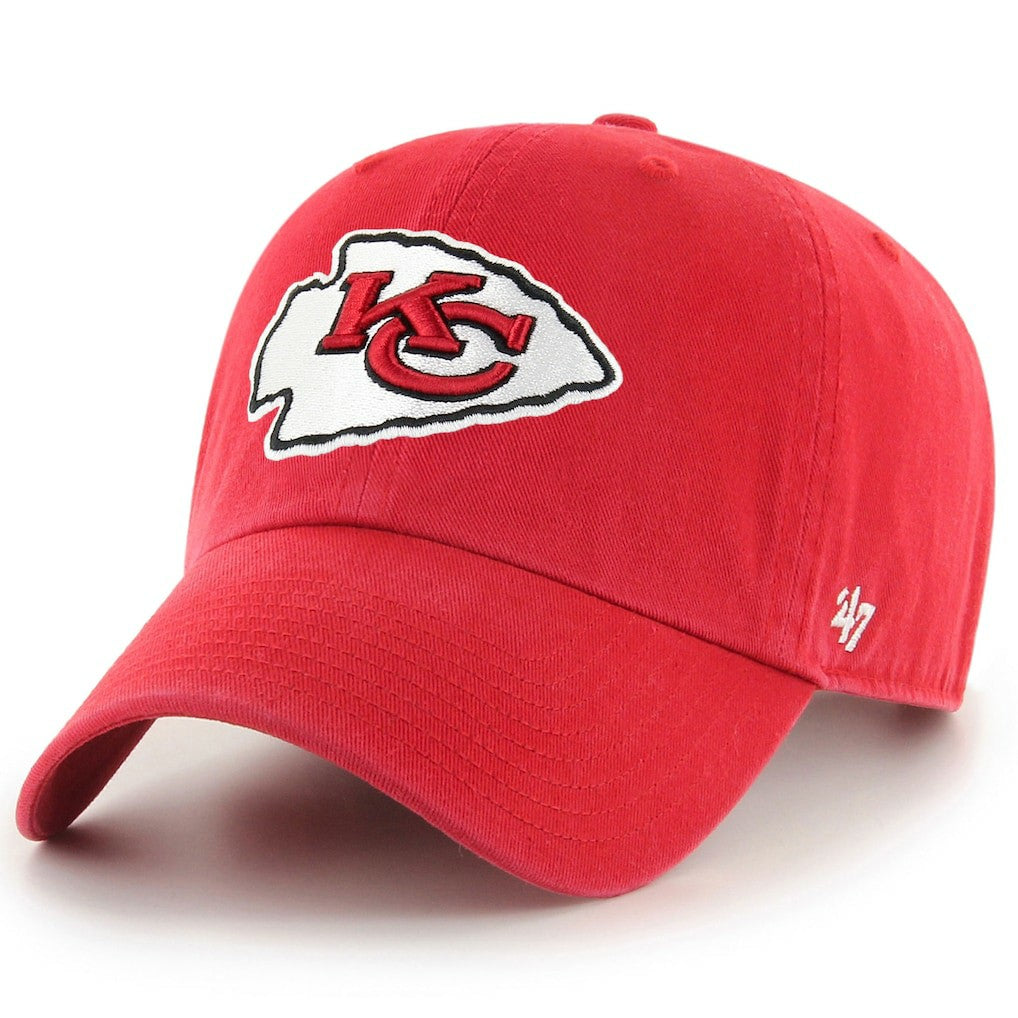 47 Brand Kansas City Chiefs Clean Up Adjustable Hat Red | 47 brand