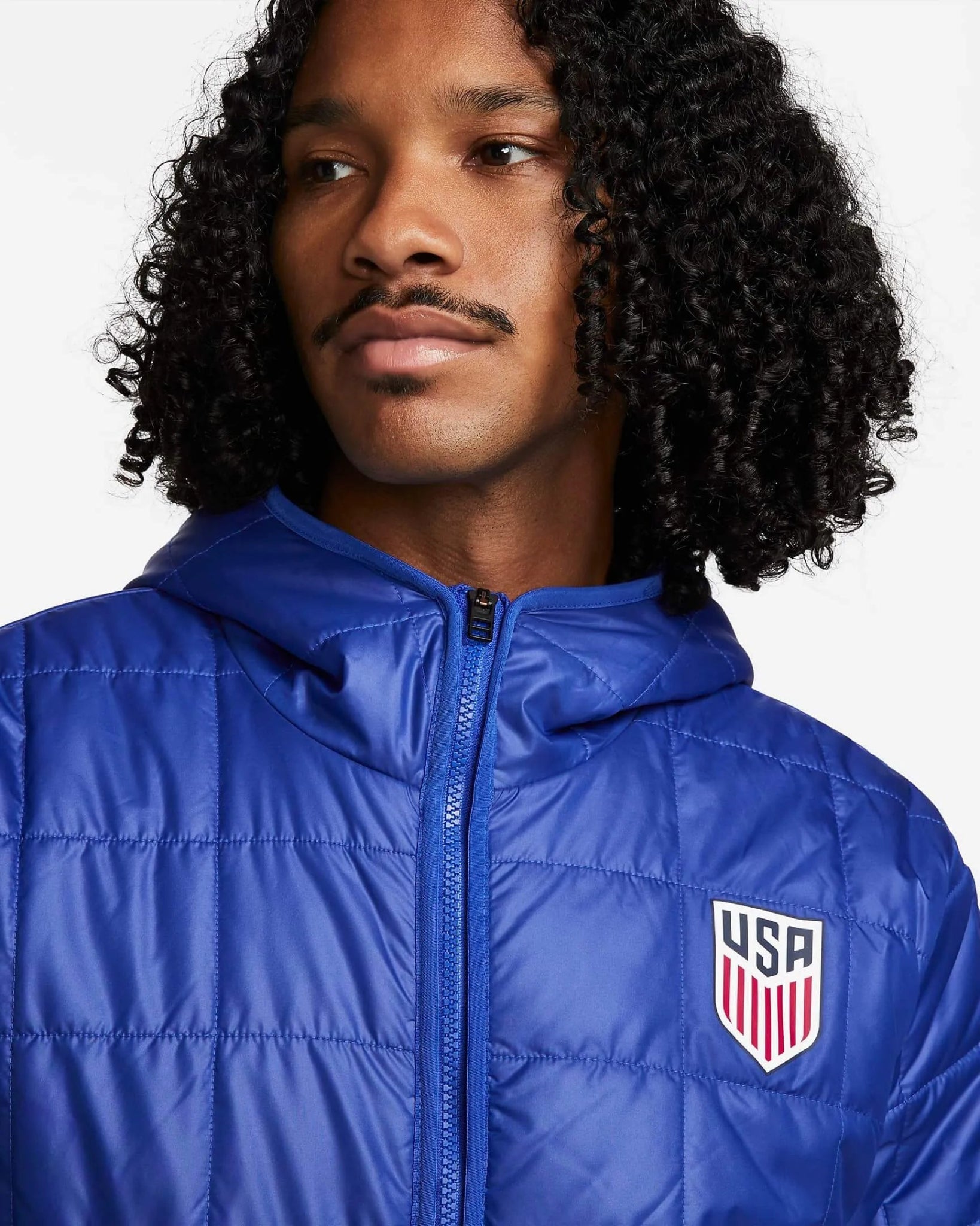 2023 USA Mens Fleece-Lined Hooded Jacket | Nike