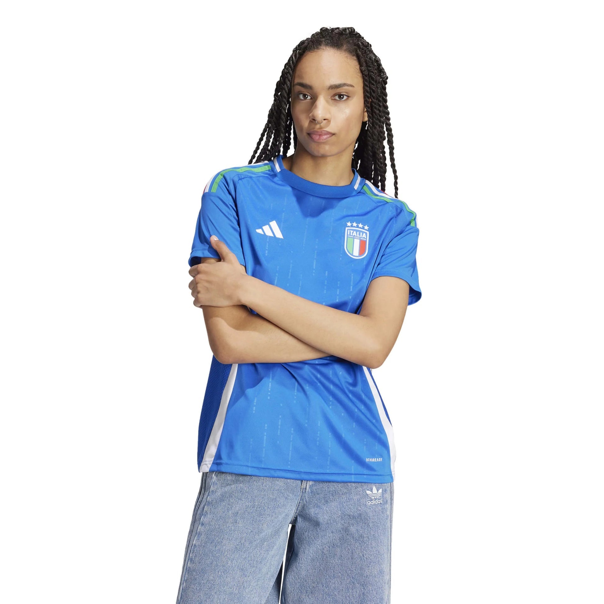 2024-25 Italy Womens Stadium Home Soccer Jersey | Adidas
