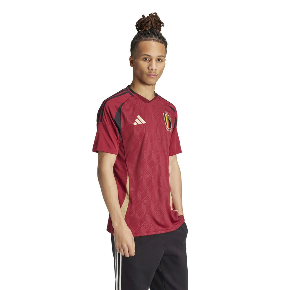 2024-25 Belgium Mens Stadium Home Soccer Jersey | Adidas