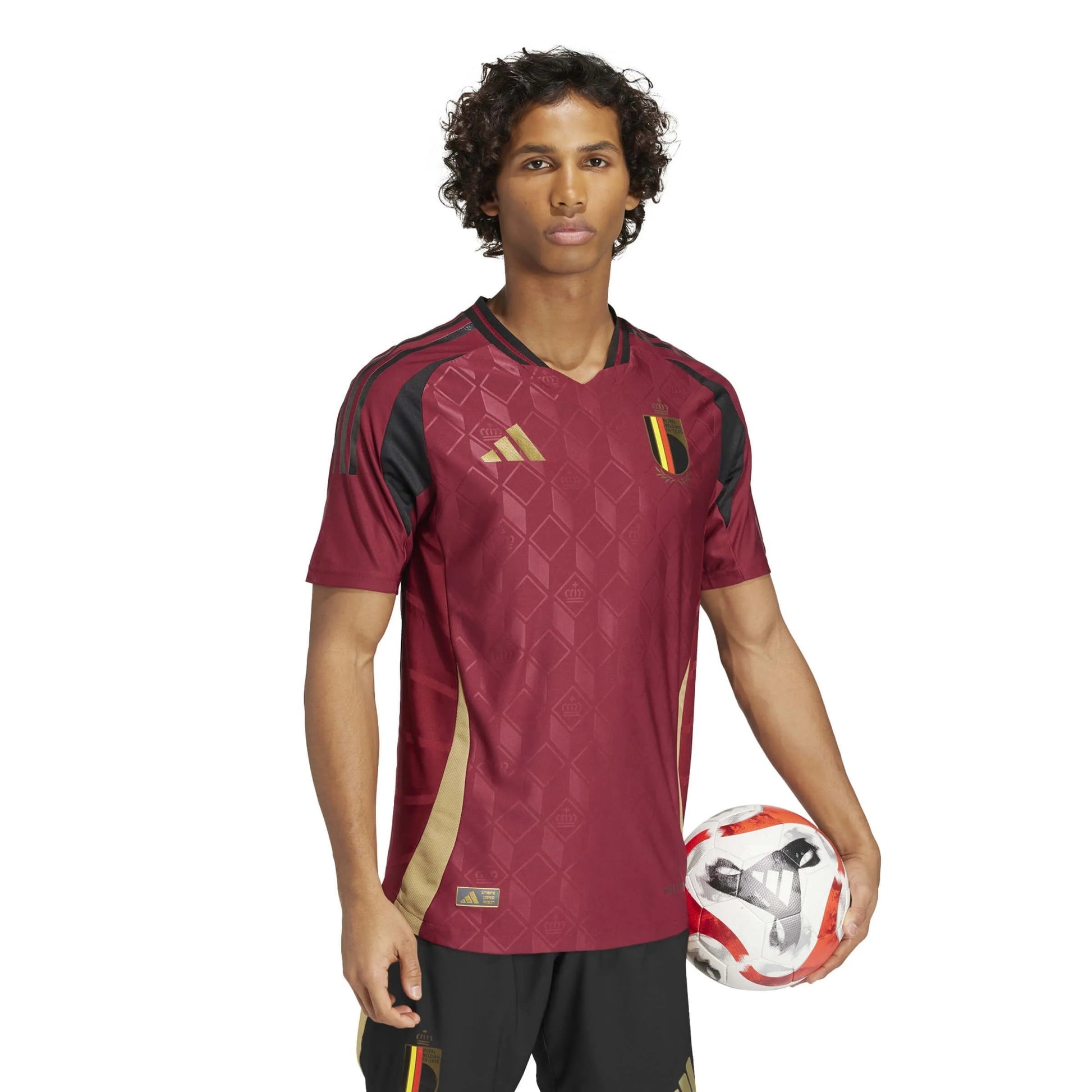 2024-25 Belgium Mens Authentic Home Soccer Jersey | Adidas