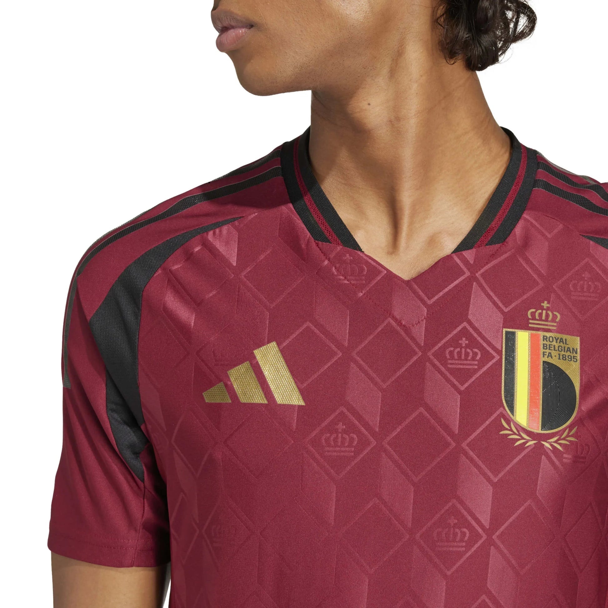 2024-25 Belgium Mens Authentic Home Soccer Jersey | Adidas