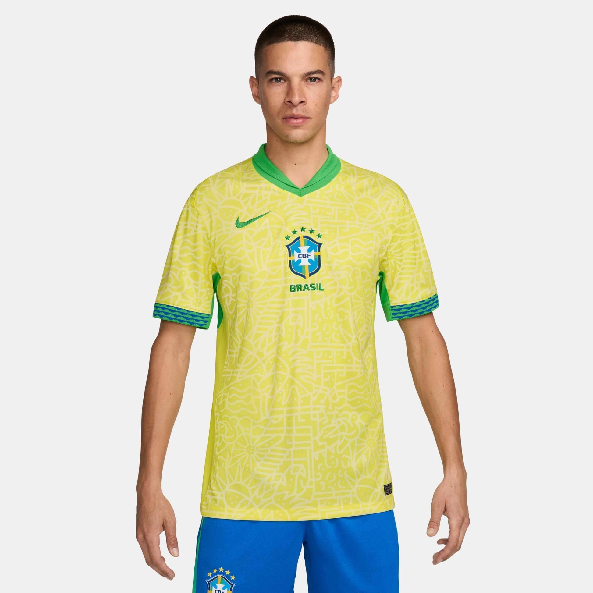 2024-25 Brazil Mens Stadium Home Soccer Jersey | Nike