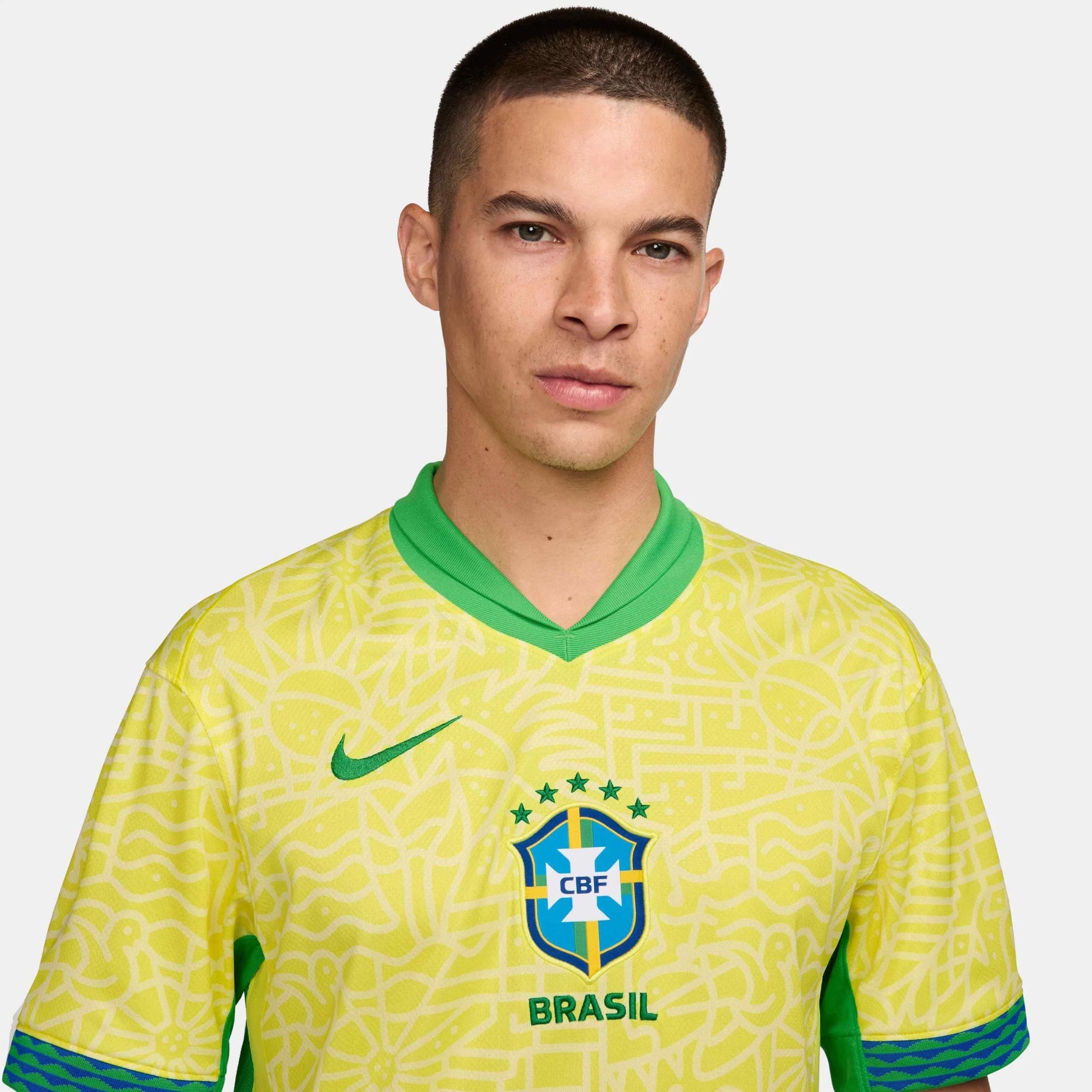 2024-25 Brazil Mens Stadium Home Soccer Jersey | Nike