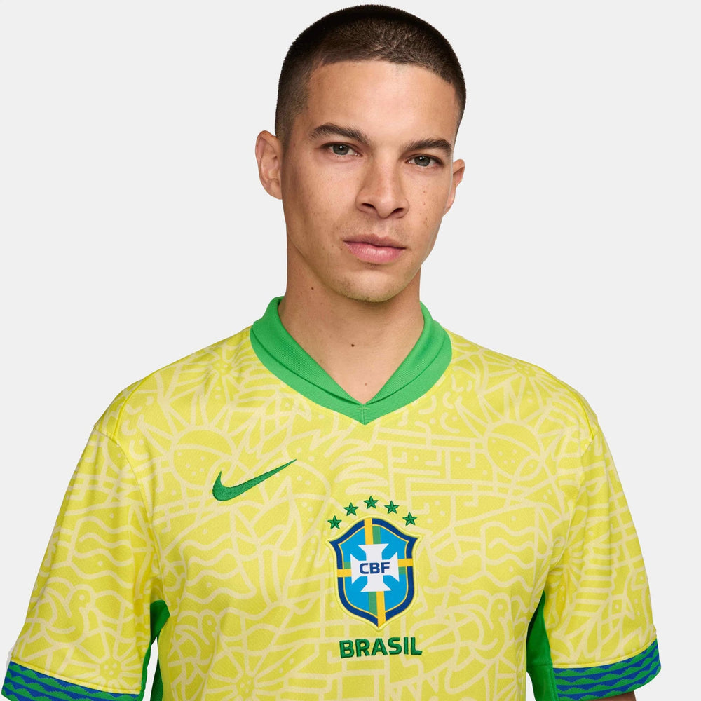 2024-25 Brazil Mens Stadium Home Soccer Jersey | Nike