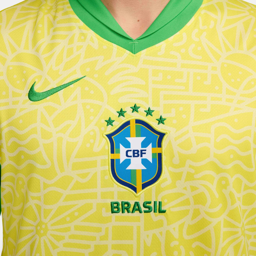 2024-25 Brazil Mens Stadium Home Soccer Jersey | Nike