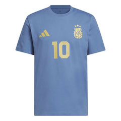 2026 Argentina Mens Messi Name And Number Tee | Adidas