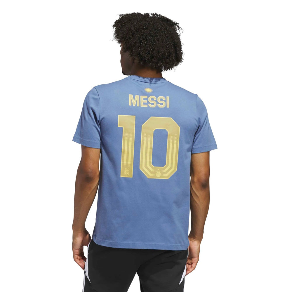 2026 Argentina Mens Messi Name And Number Tee | Adidas